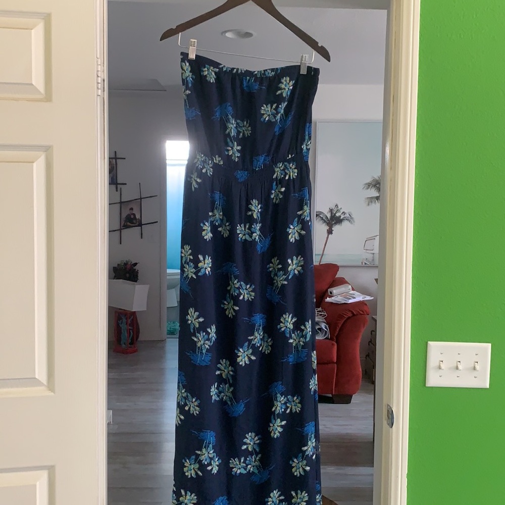 Hollister summer tropical dress L preowned